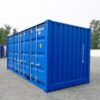 Contenedor de envío de 20′ con apertura lateral IICL6, 602 512-8 Azul