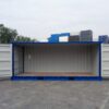 Contenedor de envío de 20′ con apertura lateral IICL6, 602 512-8 Azul