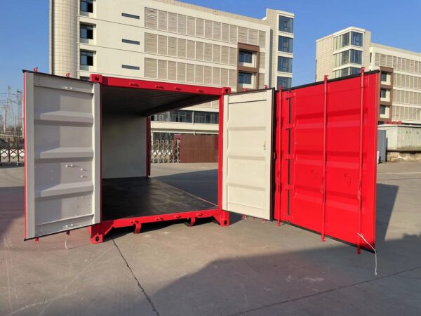 Nuevo contenedor 20′ (6 metros) | 20’OS Apertura lateral - MIIU1500380 rojo