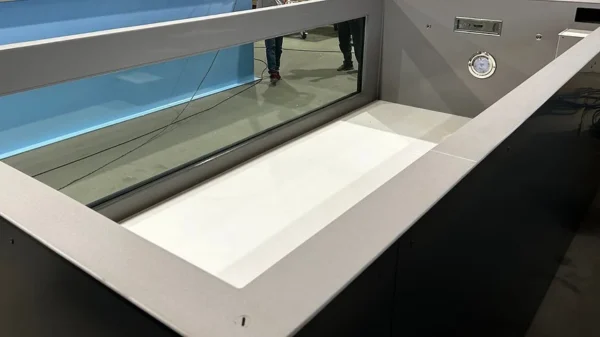 5-19 Piscina de polipropileno de 6.5m x 2.5m con una ventana de 4m